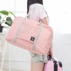 Портативная женская сумка в движущейся упаковке, нейлоновая складная сумка с карманом, Вместительная дорожная сумка для хранения одежды, стеганого одеяла