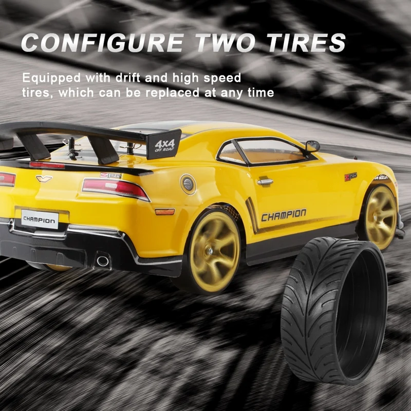 

1:10 70Km/H 2.4G RC Car Drift Racing Car Championship 4WD Double Battery Off Road Radio Remote Control Vehicle Toys&Gifts