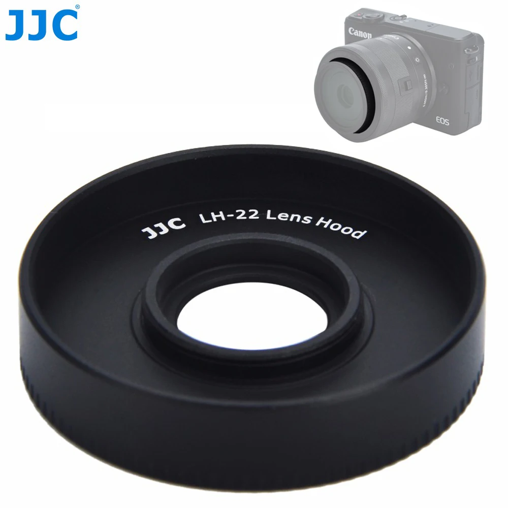 JJC LH 22 28 мм черный Бленды для объективов Камера Аксессуары Canon EF M f/3.5 Macro IS STM