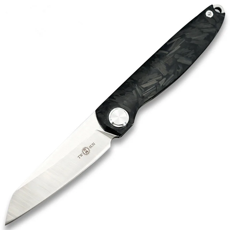 Карманные складные ножи Twosun M390 Blade TS90 титановая или углеродная ручка не
