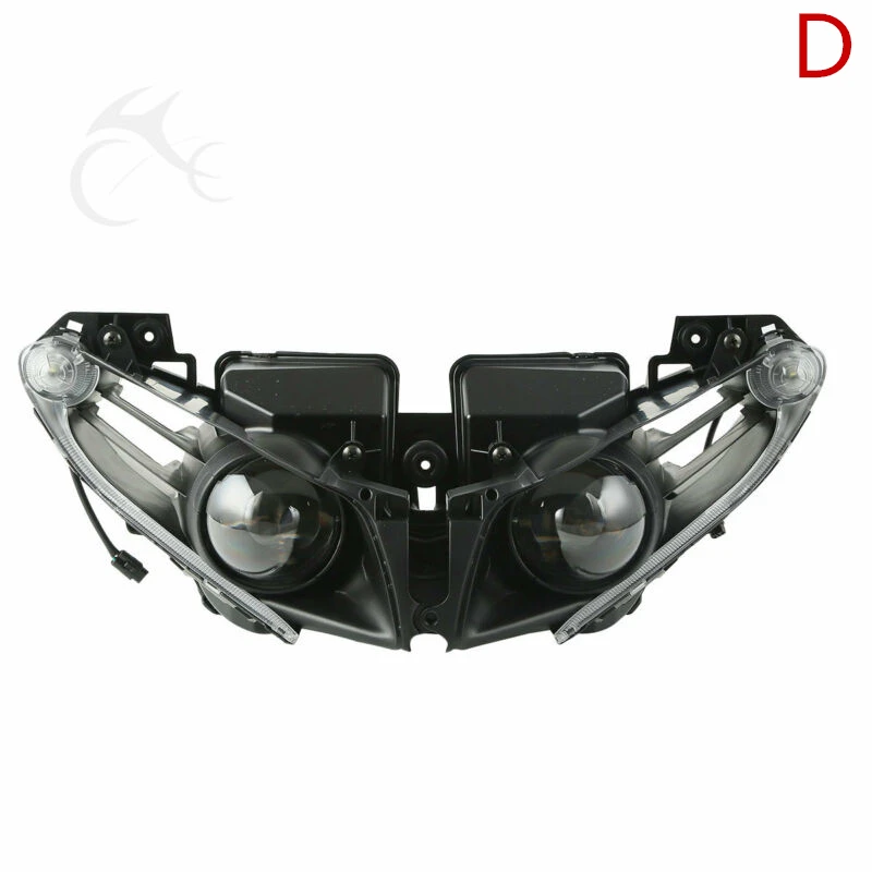 D Передние фары для мотоцикла свет лампы в сборе для Yamaha Kawasaki Honda CBR600 F4i CBR900RR CBR919RR - Цвет: D