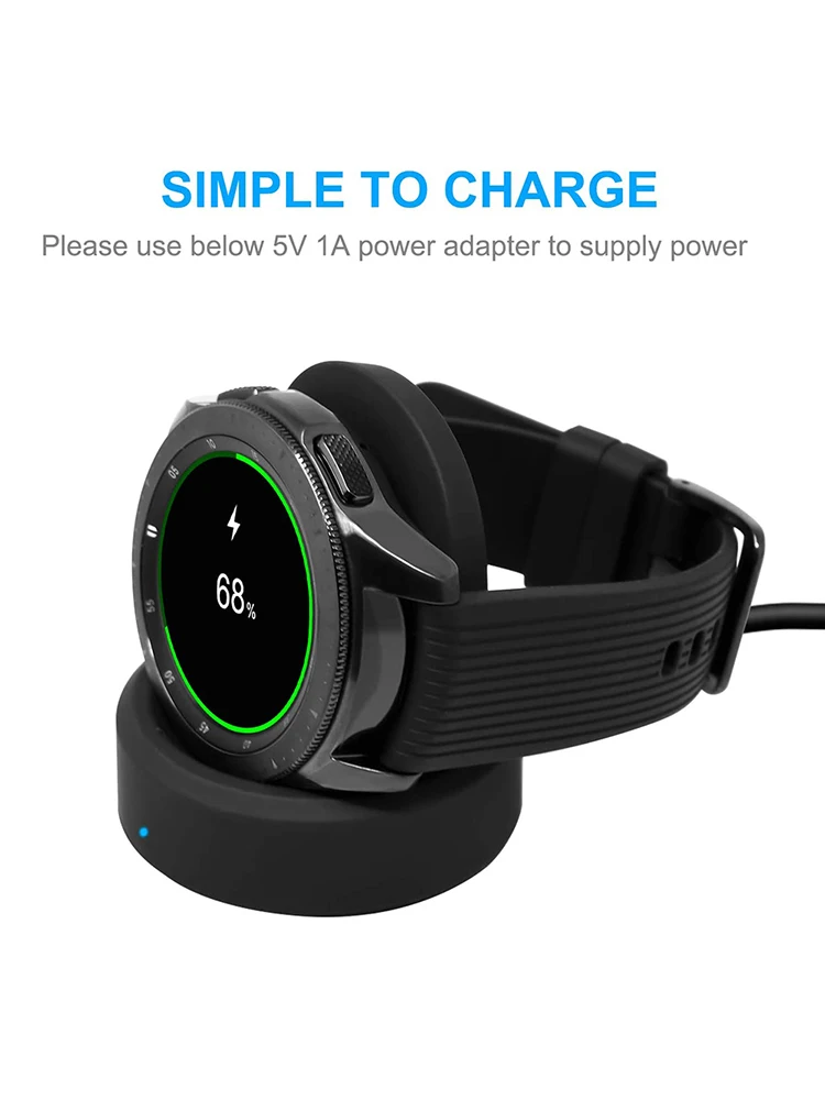 

Smart Watch Charger Adapter Portable Charging Cradle Dock for Galaxy Watch S4 42/46mm R805 R810 R815 Smart watch fast charger