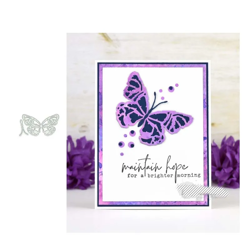 

JC 2021 New Arrival Butterfly Shape Metal Cutting Dies Handmade Blade Stencil Craft Scrapbooking Mold Template Decoration Model