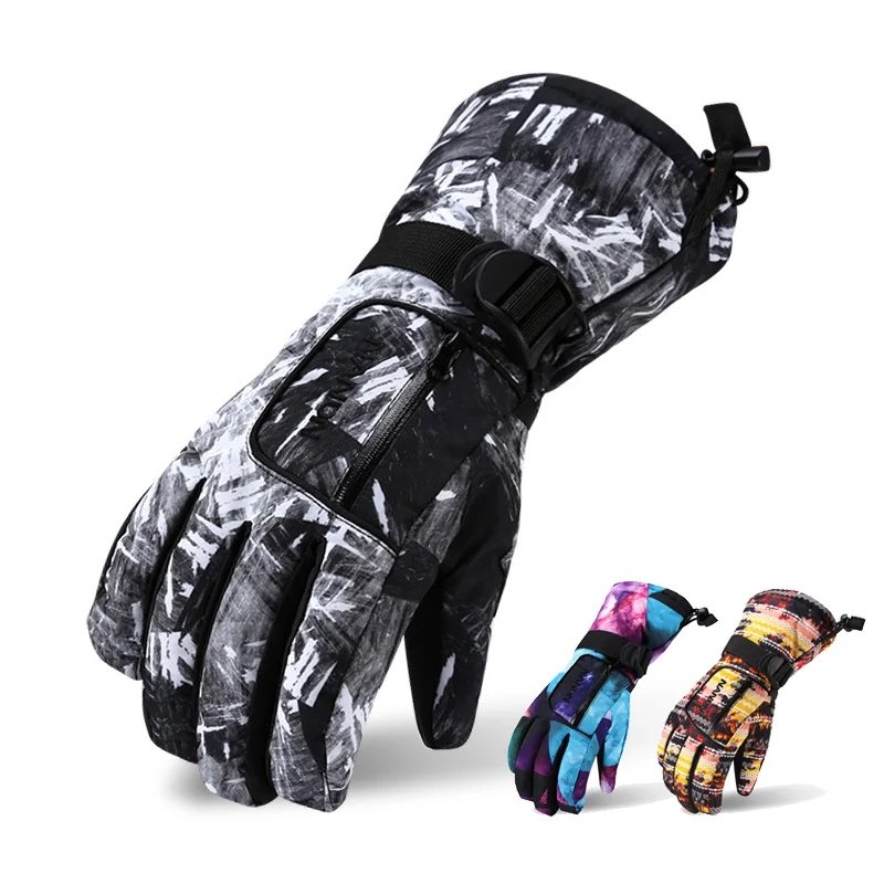 

Guantes Gruesos De Esquí Para Niños y Adultos, Resistentes Al Viento, Impermeables, Guantes De Esquí De Invierno Cálido, Mitones