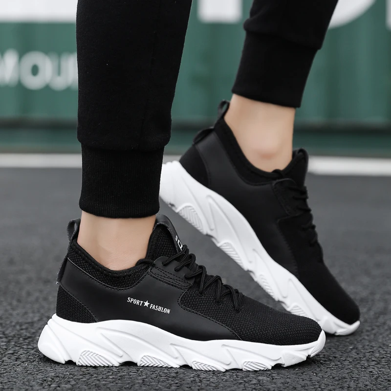 

Men's flying woven sports shoes lightweight and comfortable wearable running shoes men's casual shoes sneakers