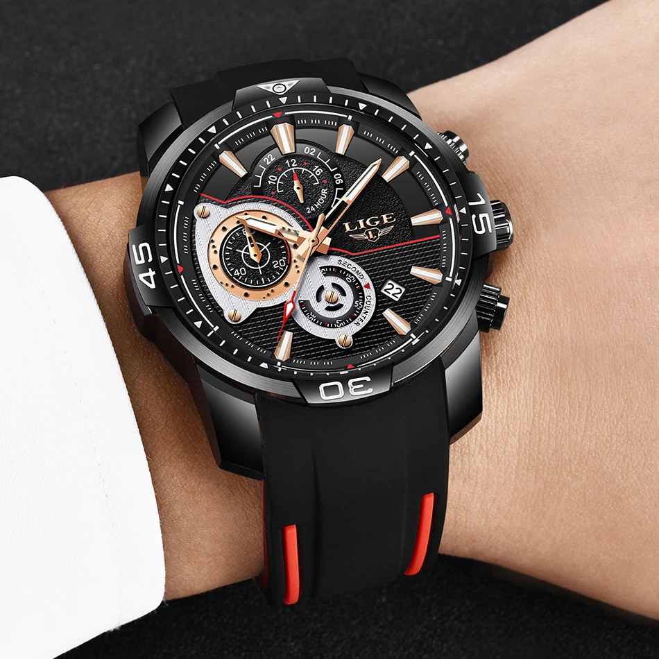 Reloj Hombre мужские часы Топ бренд Роскошные военные спортивные водонепроницаемые