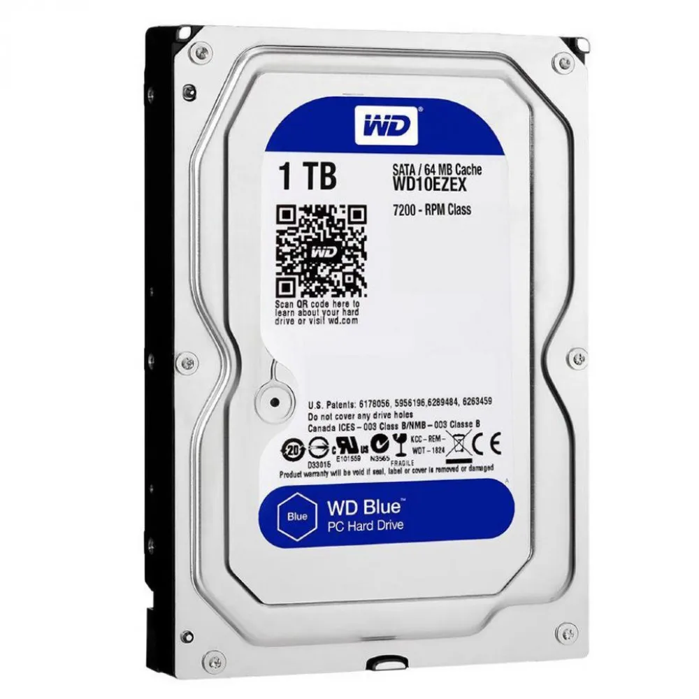 Жёсткий диск WD Blue™ WD10EZEX 1ТБ 3 5&quot 7200RPM 64МB (SATA III)| |