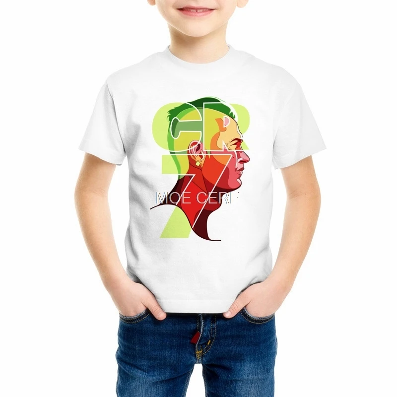 Summer fashion Children's 3d print Lionel Messi t shirt Kid/baby Cristiano Ronaldo short sleeve T-shirts Boys/Girls clothes Z9-4