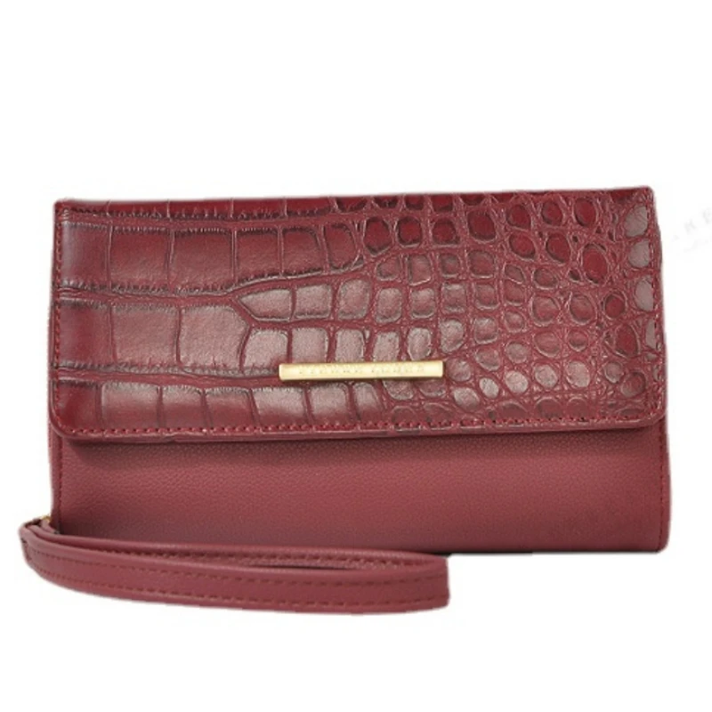 Женские короткие кошельки Женский держатель для карт с текстурой под кожу