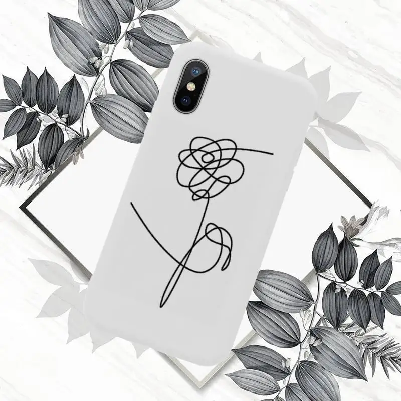 

Art Lins Flower Love Phone Case Candy Color for iPhone 11 12 mini pro XS MAX 8 7 6 6S Plus X SE 2020 XR