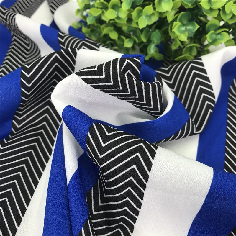 Морщинки креп хлопок тканевые с принтом шифон фабричное Кружево Вечерние