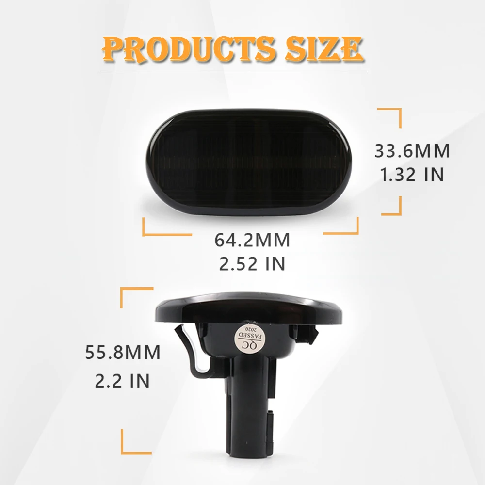 

2Pcs LED Repeater Blinker Side Marker Indicator Light for Suzuki Jimny JB64W Sierra JB74W JB23W Lapin HE21S Carry Truck DA63T