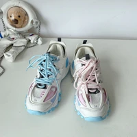 ice cream matching color father shoes female korean instagram super fire versatile students leisure thick bottom height sneakers