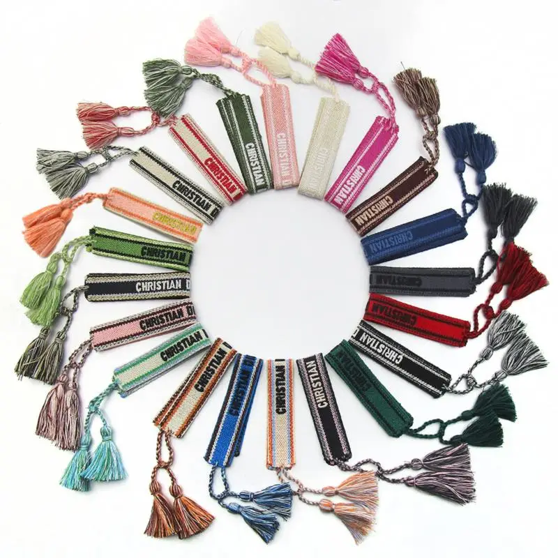 

Super Cute Handmade Woven Tassel Bracelet Embroidery Braided Bracelets Gifts Vintage Friendship Bracelet For Women