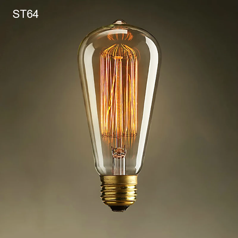 Винтаж decoracion лампы Эдисона e27 220 V/110 V подвесной светильник в стиле ретро 40W лампа Edison светильник накаливания светильник Промышленный Настенный декор
