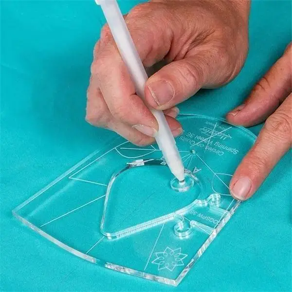 6 шт./компл. линейки в стиле пэчворк с свободным движением шаблон для квилтинга