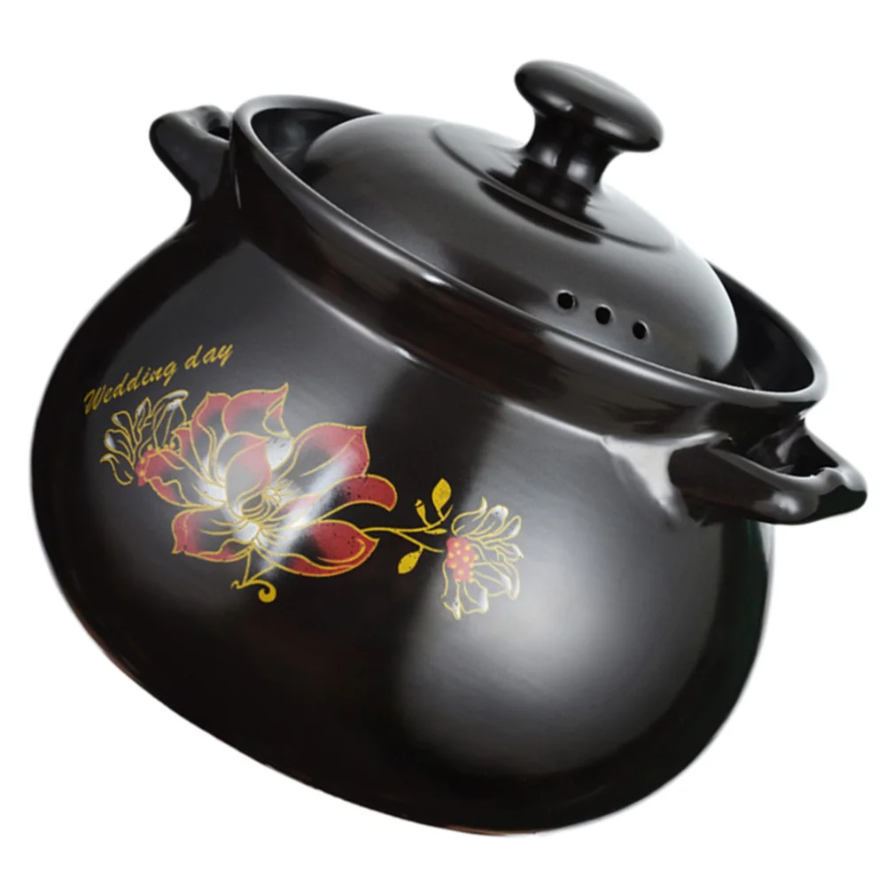 

1pc Kitchen Ceramic Soup Cooking Pot Stove Healthy Stew Pot Cookware Supply