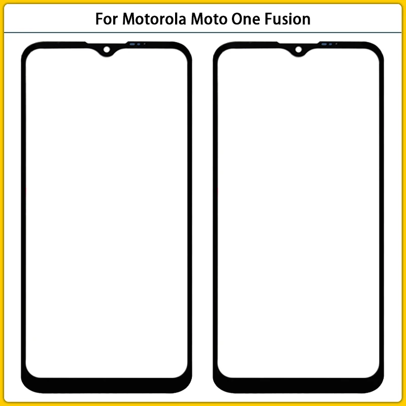 

10PCS For Motorola Moto One Fusion Touch Screen LCD Front Glass Lens For Moto One Fusion Outer Glass Panel Replacement