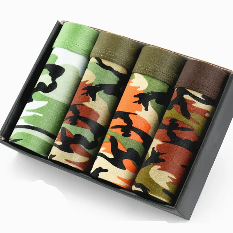 

men's military camouflage printed bamboo underwear man underwear brands Boxer Shorts