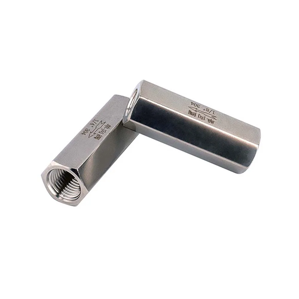 

1/8" 1/4" 3/8" 1/2" 3/4" 1" Stainless Steel Inner Wire Check Valve Inch One-way Check Valve