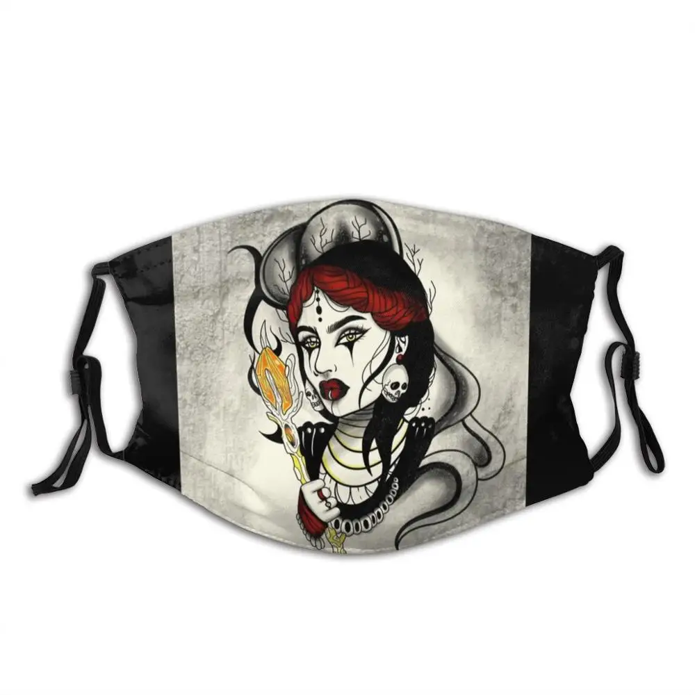 

Забавная крутая Тканевая маска рыжего воина, женские волосы с красной головкой