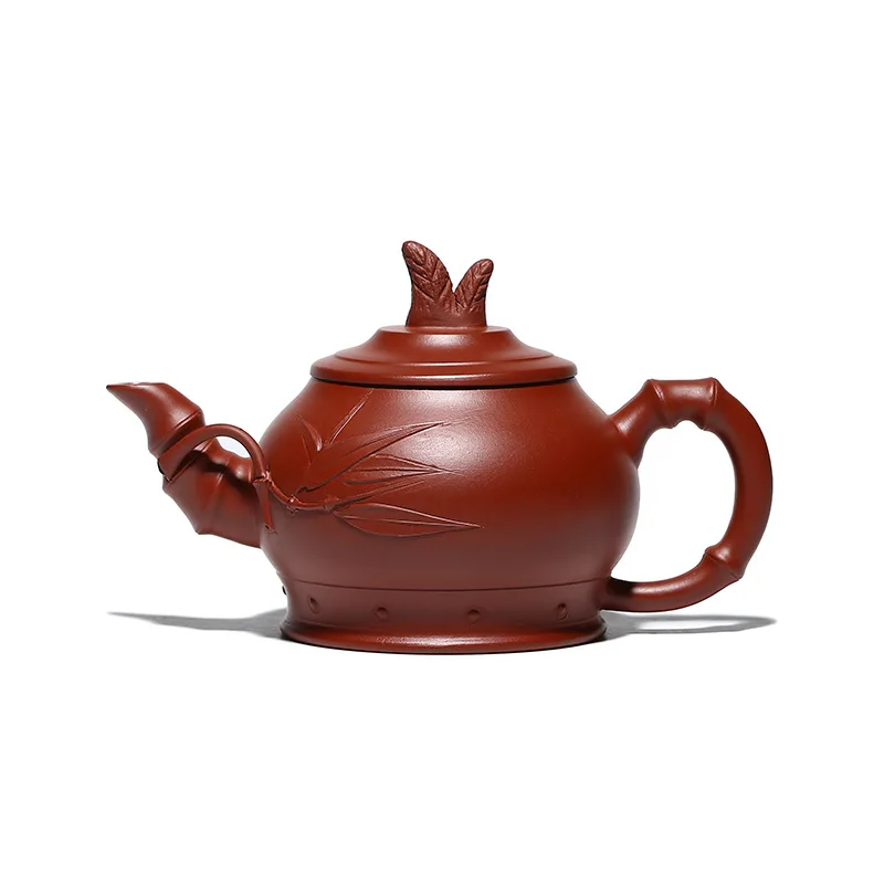 

Zisha teapot bamboo shoot raw ore Dahongpao Decal Yixing teapot yuzhongsha tea set