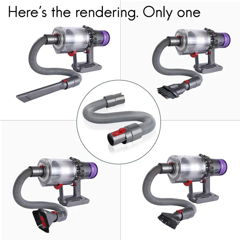 

Hard-Bristled Brush Head Nozzle Attachment and Telescopic Hose for Dyson V11 V10 V8 V7 Vacuum Cleaner Parts Kit