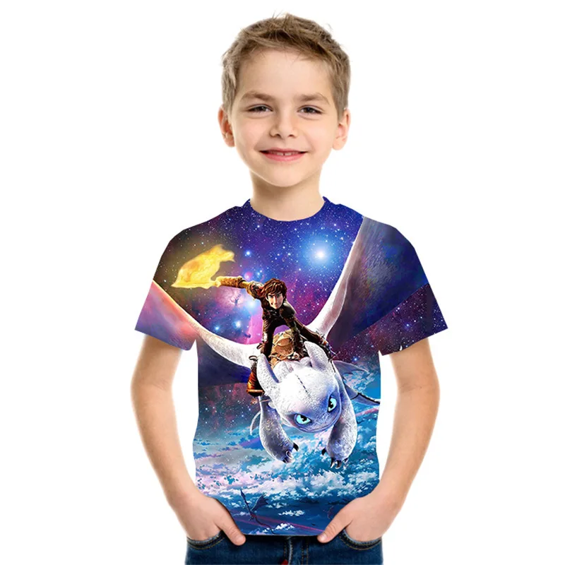

2021 new fashion T shirt summer short sleeve O collar T shirt boy baby children casual cartoon shirt girl T shirt
