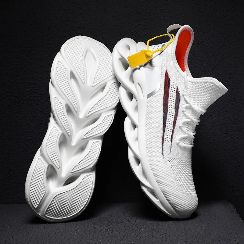 Мужские кроссовки с эластичной резиновой подошвой Уличная обувь дышащие удобные