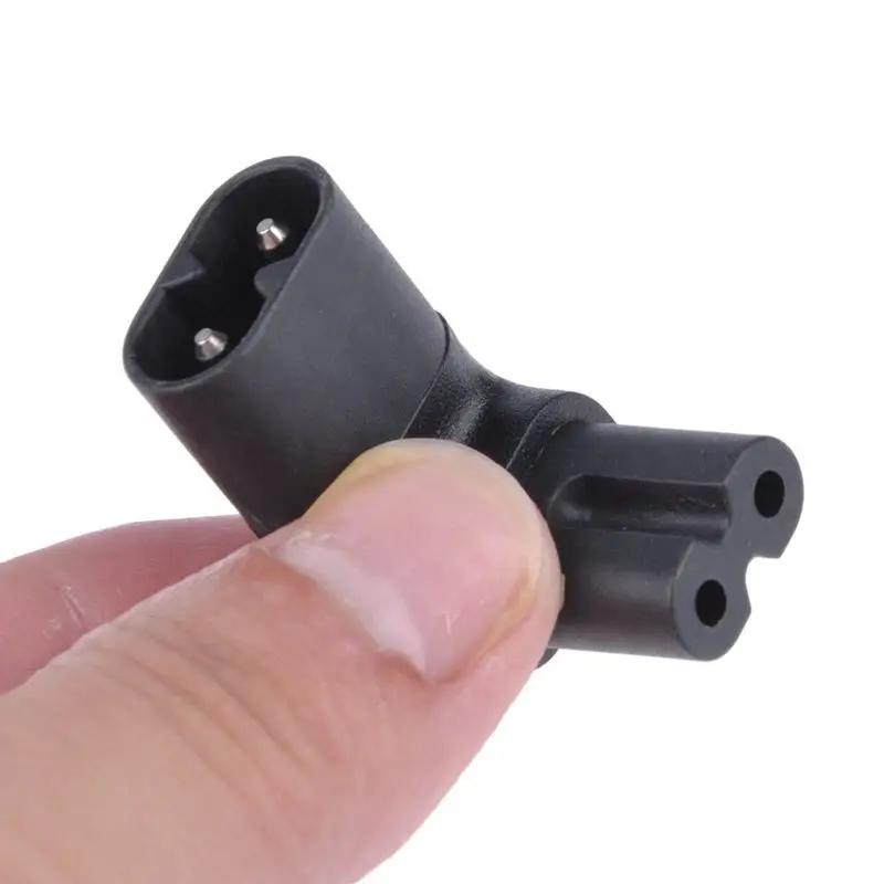 2.5A IEC320-C8 to C7 90 Degree Up Angle Angled Power Adapter Converter 110-250V |