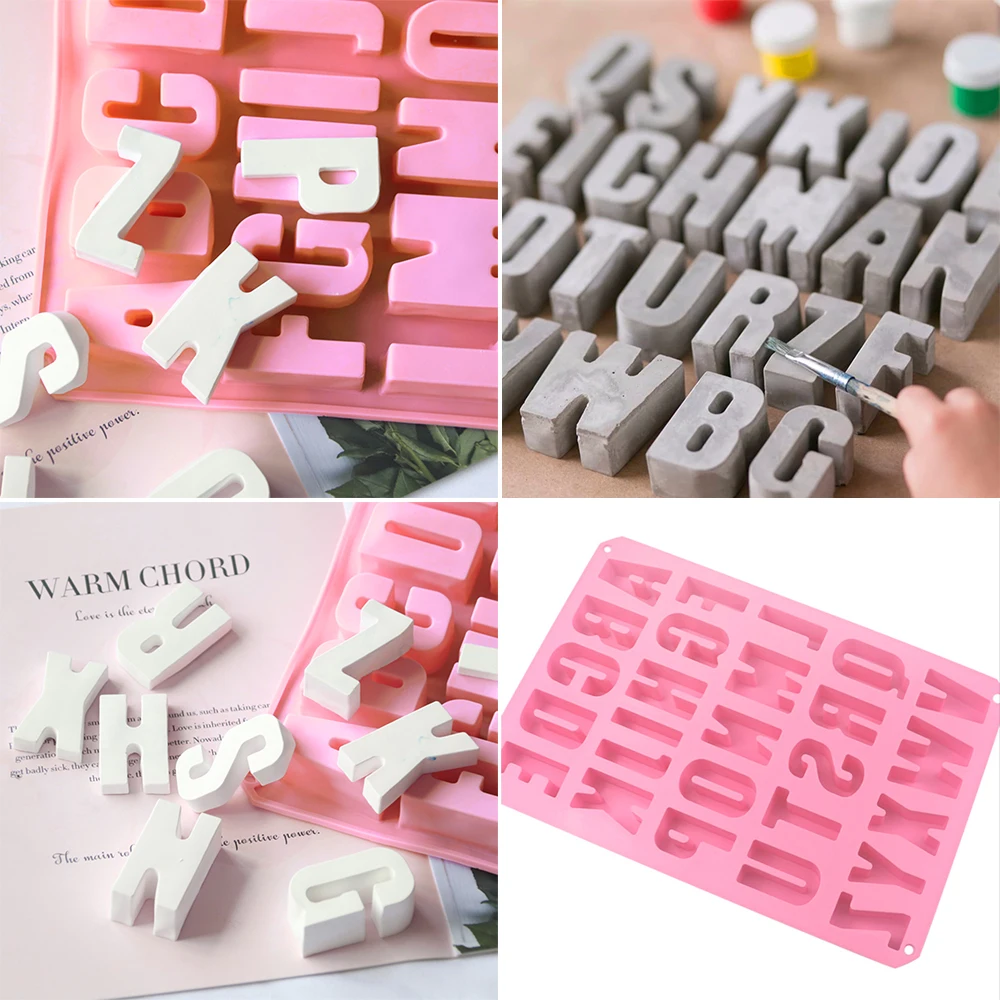 Силиконовые алфавитные бетонные формы сделай сам силиконовые для цементных букв