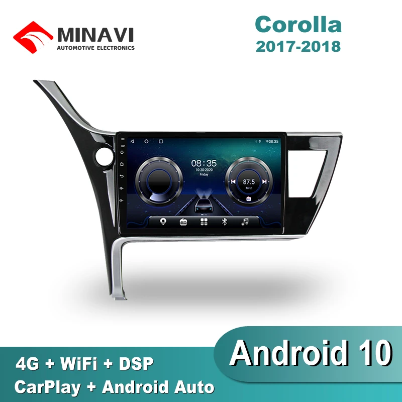 Автомобильный мультимедийный видеоплеер для TOYOTA COROLLA стерео-система на Android 10 6 ГБ