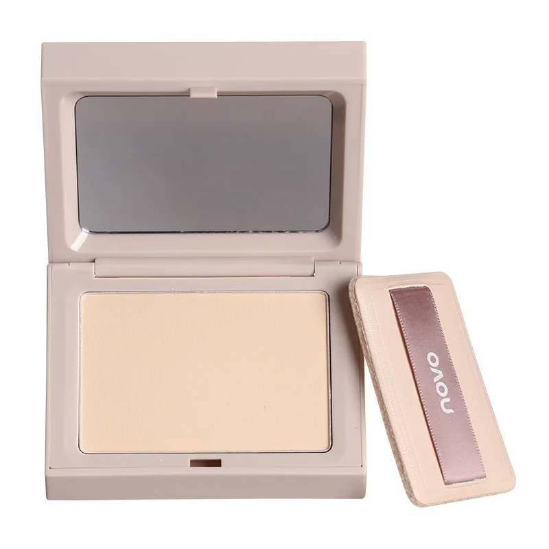 Novo Clear Powder Cake Fine and Lasting Makeup Waterproof Sweat-Proof Brighten Skin Color Setting |