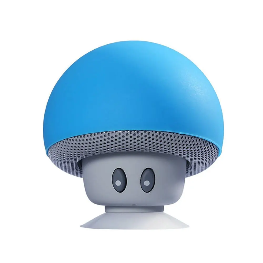 

Cartoon Mushroom Wireless Speaker Waterproof Suction Cup Mini Speaker Audio Outdoor Portable Subwoofer