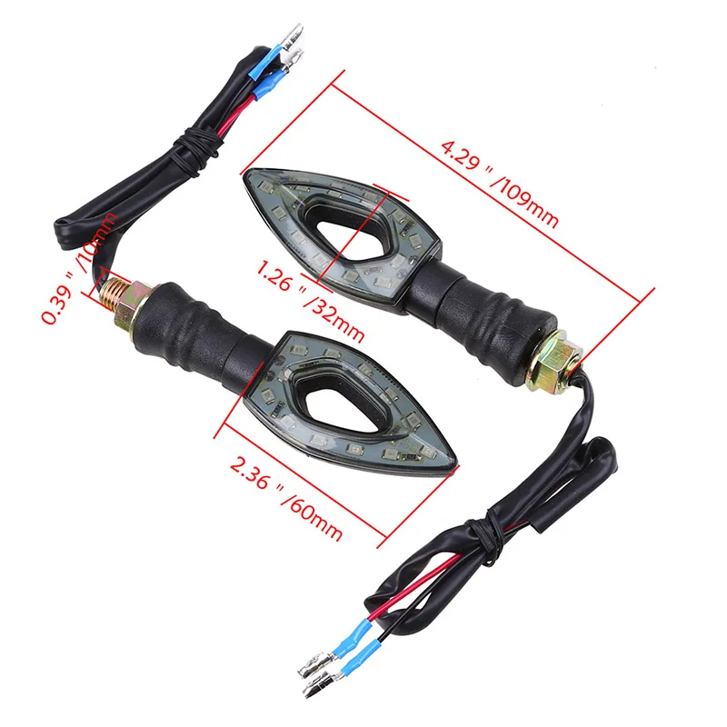 POSSBAY 1 пара фонарики для мотоцикла в стиле стрел светодиодсветодиодный желтого