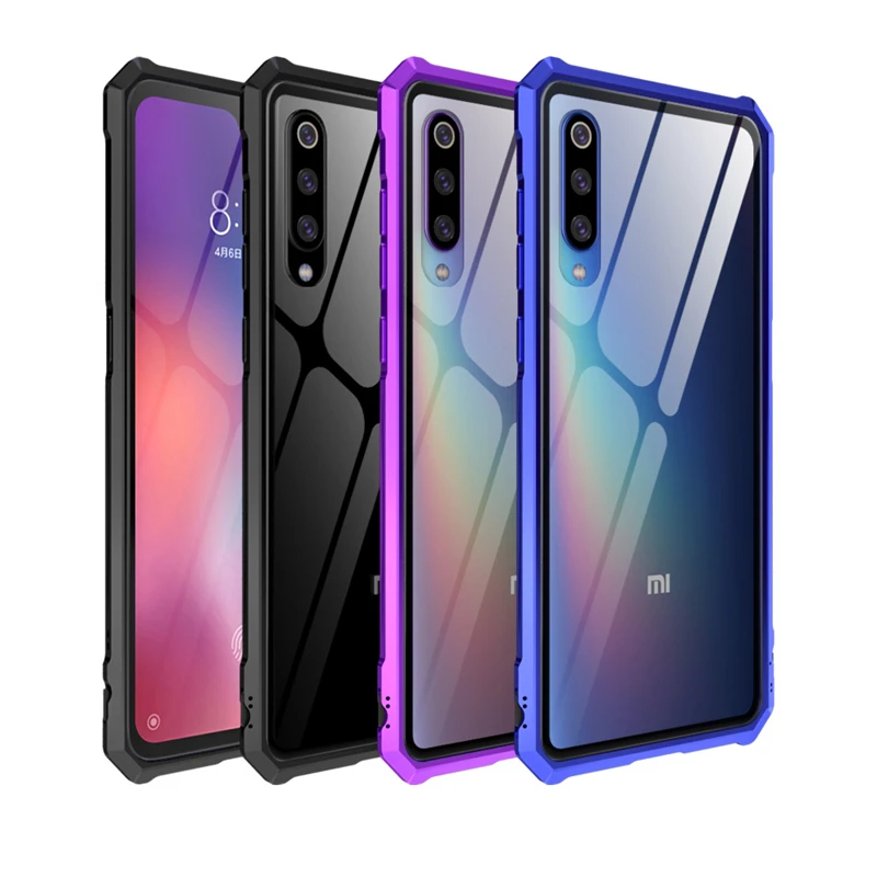 Роскошный Алюминиевый металлический бампер чехол Xiaomi mi 9 противоударный