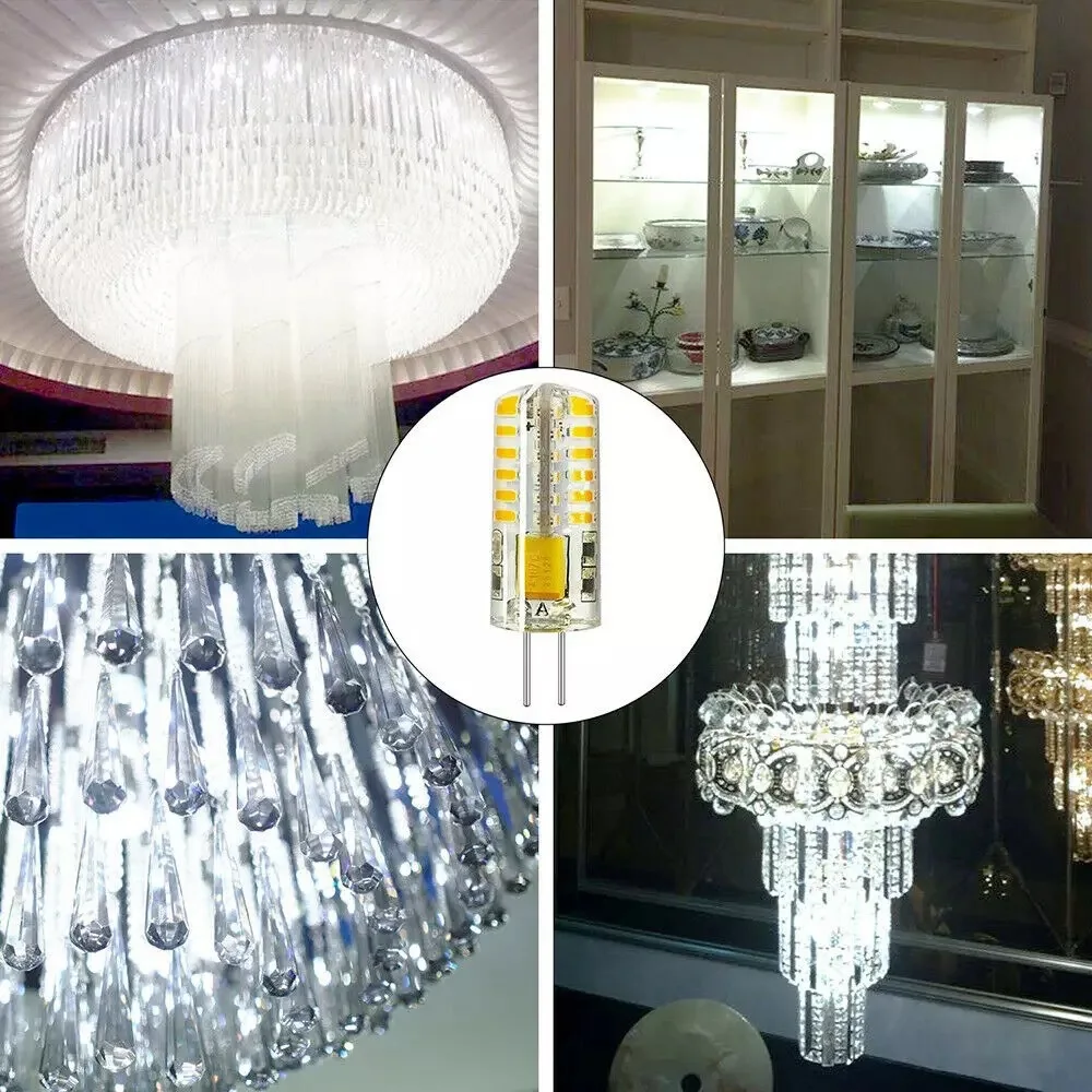 Светодиодная лампа G4 2 Вт 3 5 9 10 12 15 AC/DC12V/AC220V 3014SMD силиконовая теплый белый/белый l