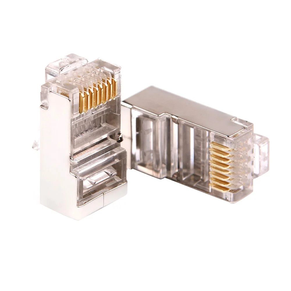 10/20/50 шт Cat6 с украшением в виде кристаллов RJ45 модульный разъем Rj 45 сетевой кабель