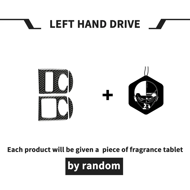 

for TT 2008-2014 Car Interior Carbon Fiber Sticker Glass Lifting Panel Sticker Left Drive