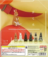 lovely animal milk rabbit planet ornaments capsule toys 6 kinds of rabbit cute action figure model ornament toys
