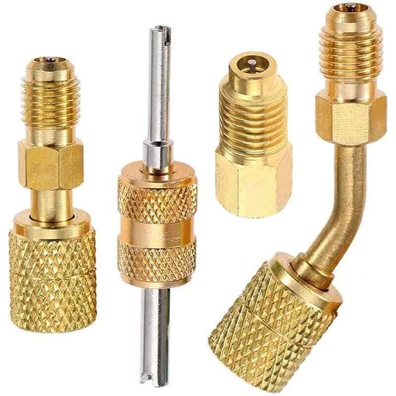 

R410A Swivel Adapter Charging Vacuum Port Adapter Brass Converter R134a Adapter For Air Conditioner