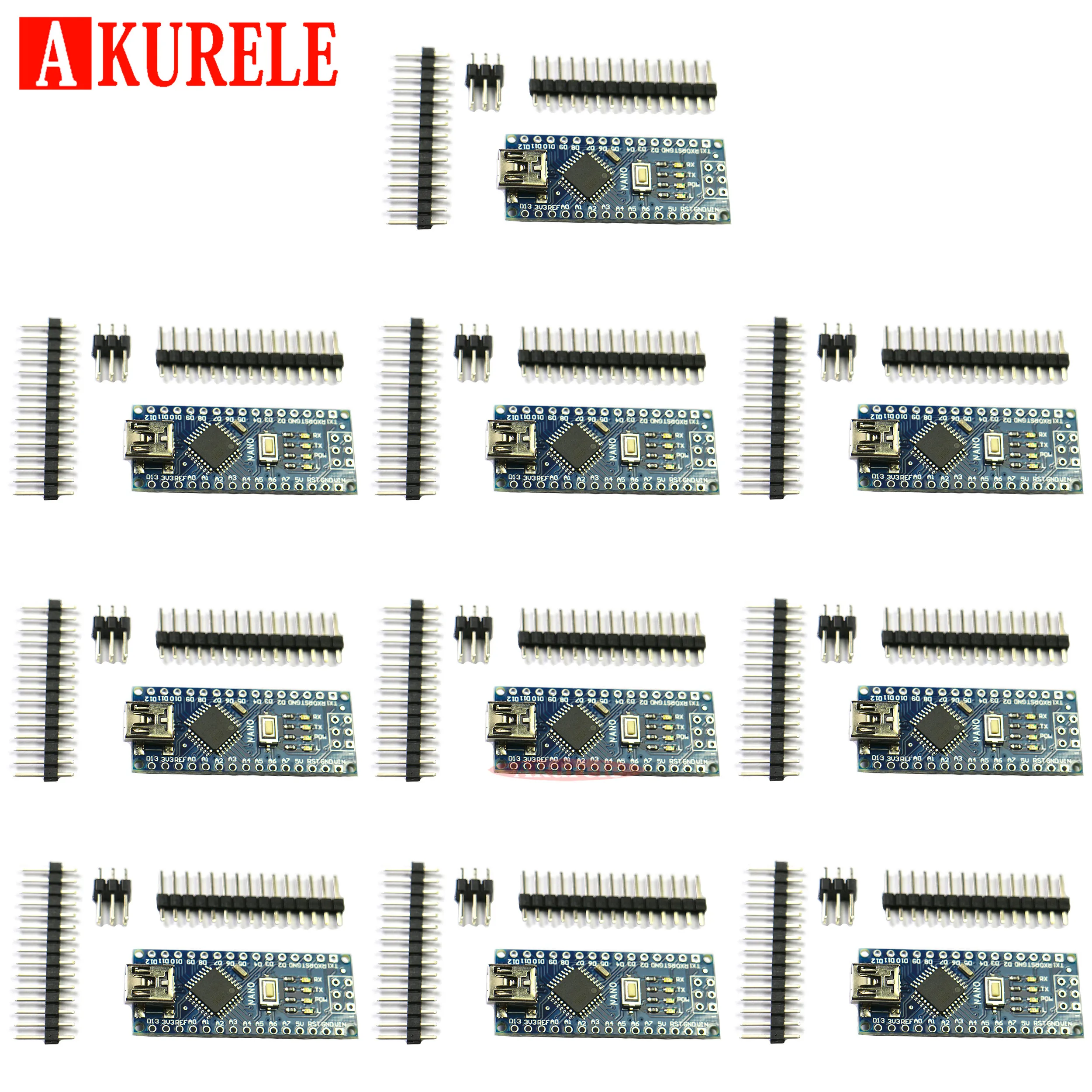 Мини USB Nano V3.0 ATmega328P CH340G 10 шт. плата микроконтроллера 5 в 16 м для arduino NANO 328P 3 0 CH340