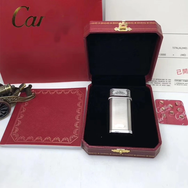 

100% new vintage dupont gas lighter gas cigarette lighter polished jet gasoline flint lighter metal gas lighter