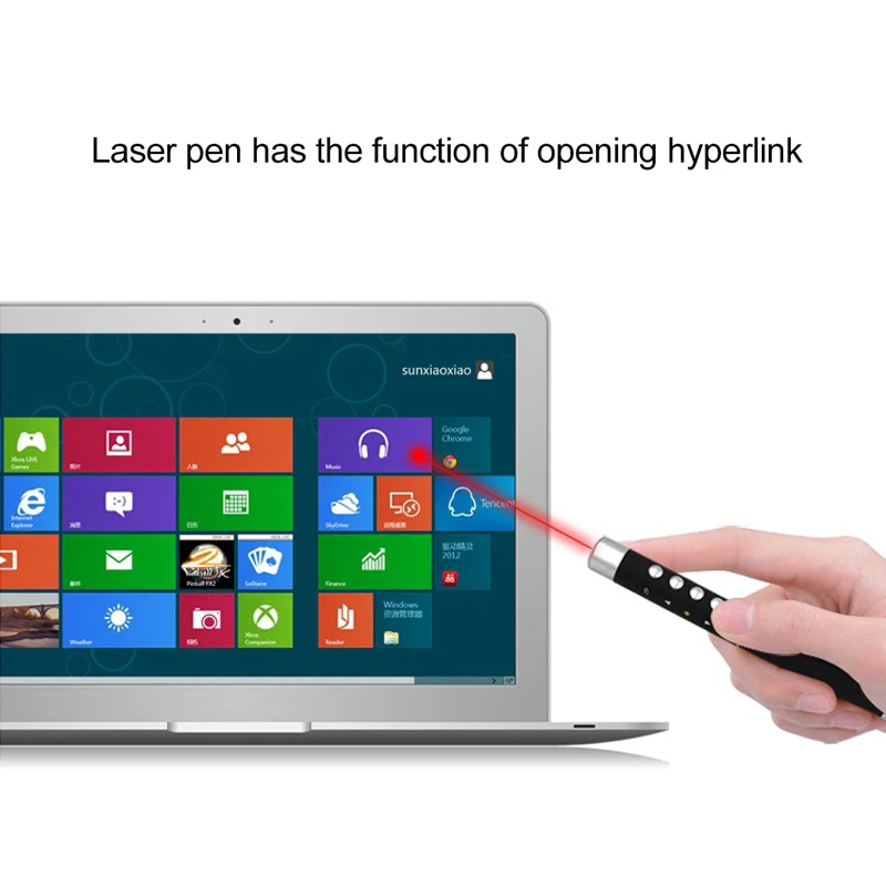 Remote Control PPT Presenter USB Laser Flip Pen Wireless 2.4GHz Powerpoint Clicker Turn Presentation with Receiver |