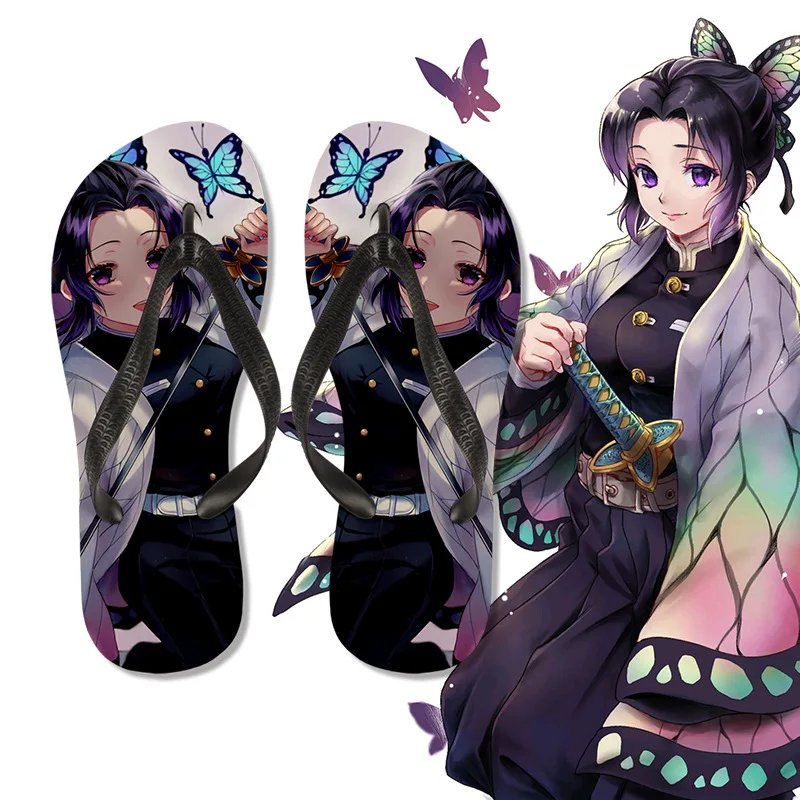 

Anime Slippers Demon Slayer Blade Peripheral Flip-Flops Tanjirou Nidouzi Butterfly Ninja Tomioka Yiyong Flip-Flop Sandals