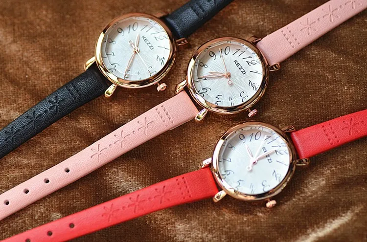 

Women's Leather Watches Classic Design Rectangular Femal Waterproof Watches fashion brand wristwatches