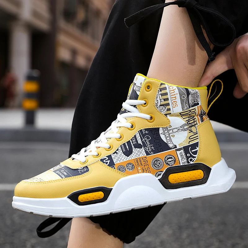 Мужские повседневные кроссовки уличные ботинки на платформе для отдыха удобная