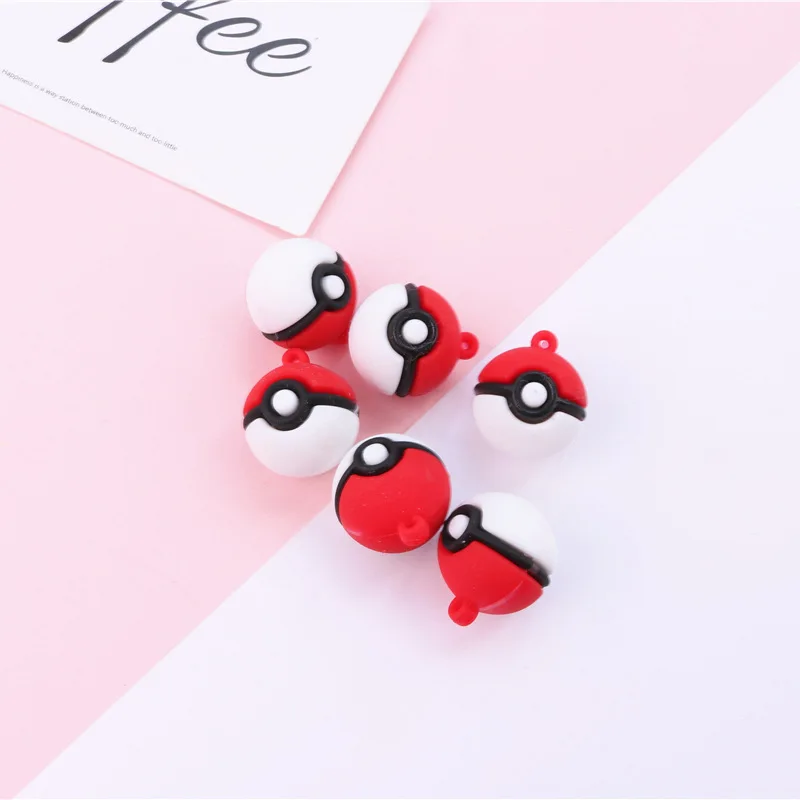 Pokemon Elf Ball Silicone Double-sided Cute Keychain Pikachu Key Pendant Accessories | Дом и сад