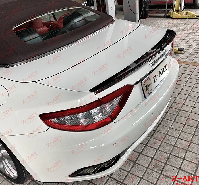 Z-ART углерода гибер задний спойлер для Maserati Гран Кабриолет 2008-2019 углеродное