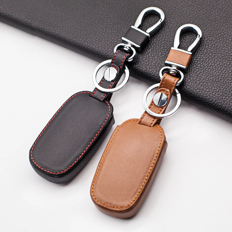 

Leather car key case cover for kia rio 3 k2 ceed cerato k3 sportage 4 picanto k5 optima sorento forte stinger key ring